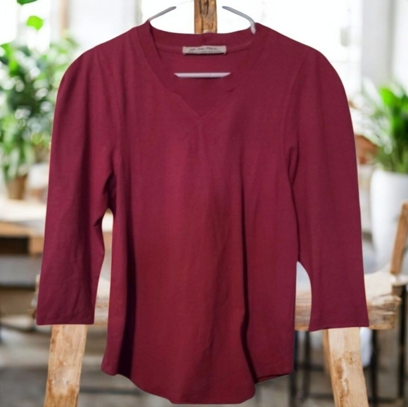 We The Free Pink Blouse with Relaxed Fit Raw Edges Size Medium - Picture 1 of 11